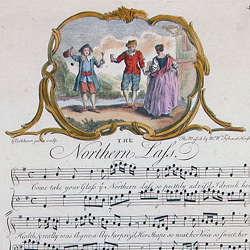 antique hand-coloured sheet music Bickham